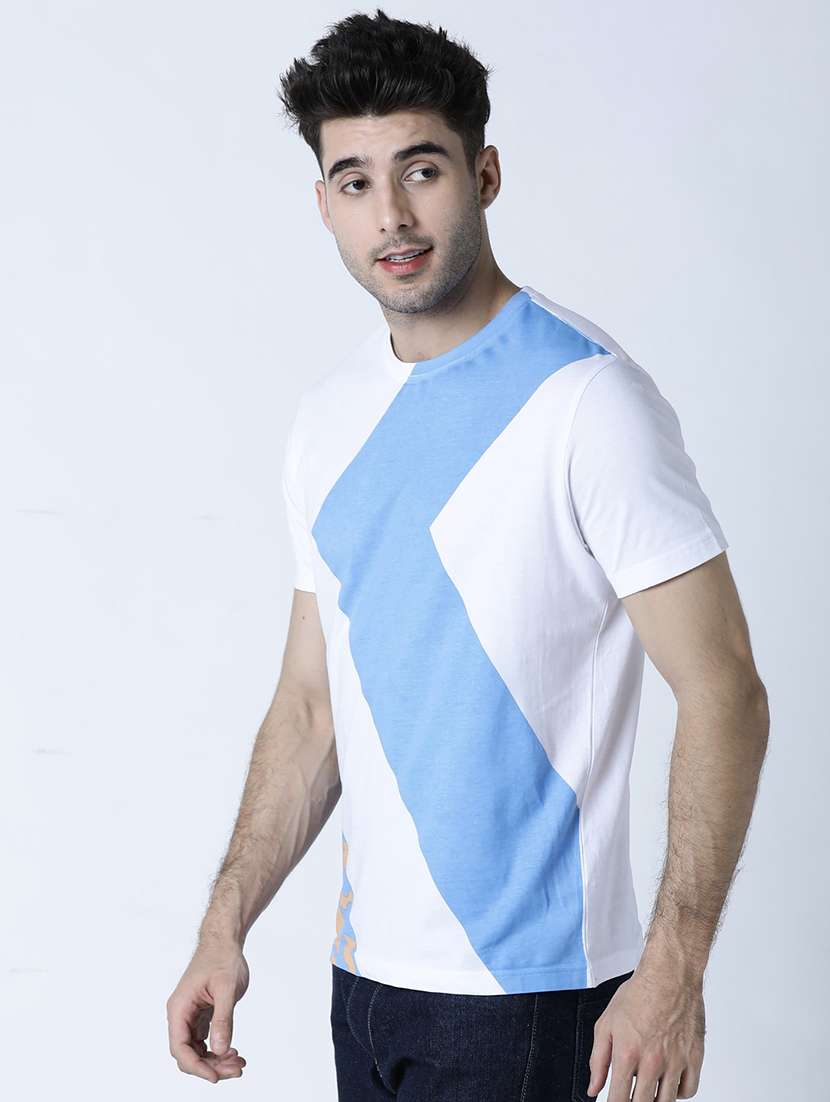 men crew neck front print t-shirt - 19581995 -  Standard Image - 1