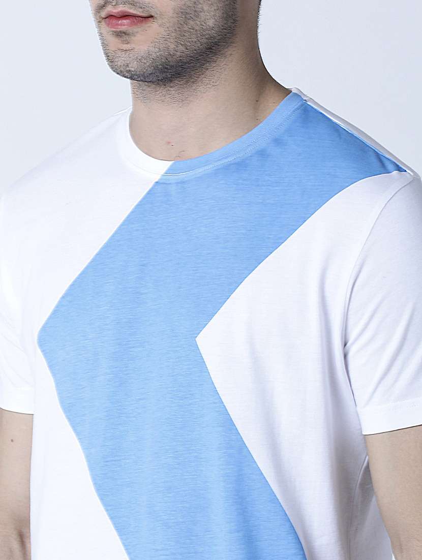 men crew neck front print t-shirt - 19581995 -  Standard Image - 4