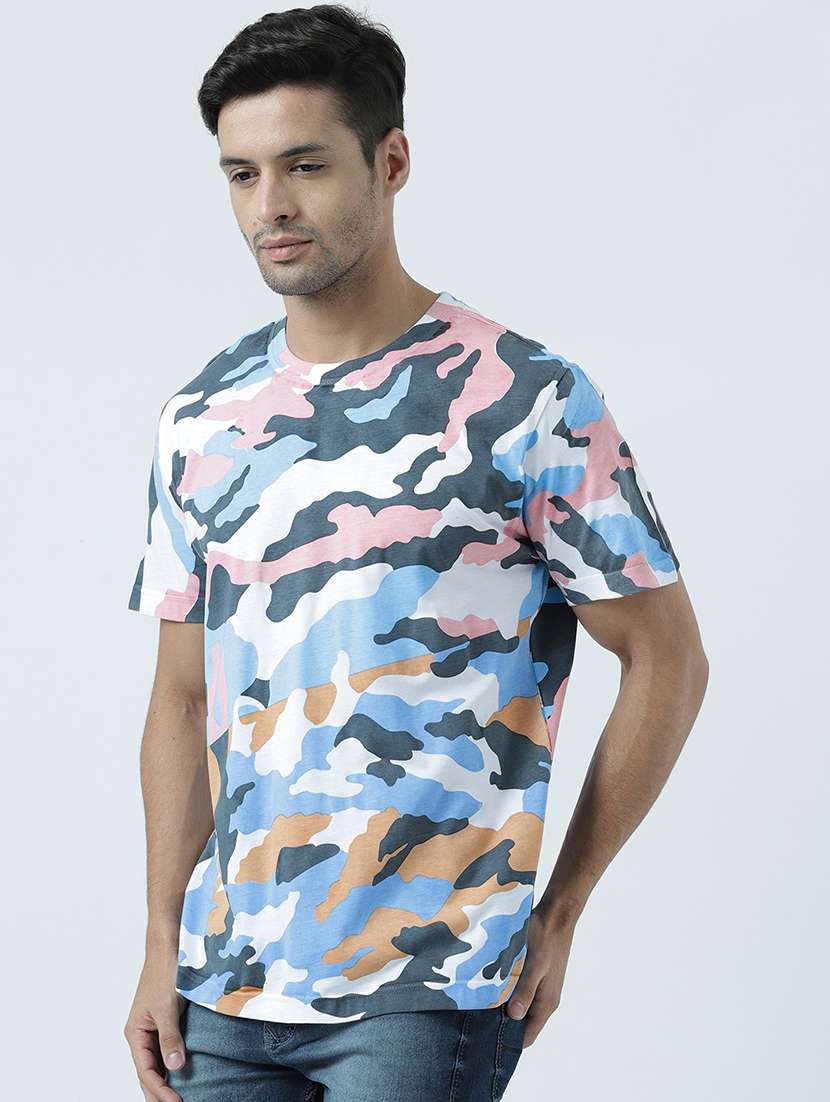 men round neck printed t-shirt - 19582034 -  Standard Image - 1