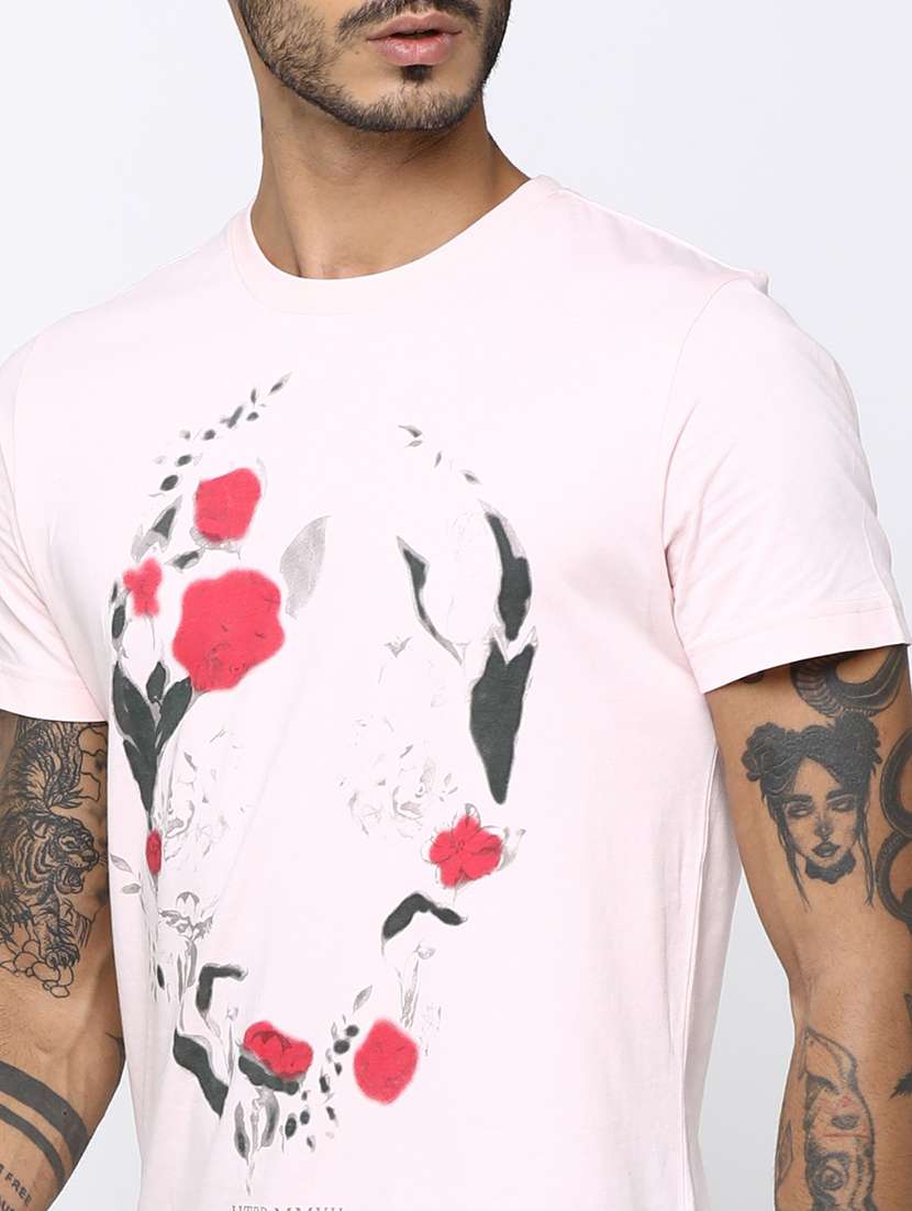 men scoop neck front print sleeveless t-shirt - 19582117 -  Standard Image - 4