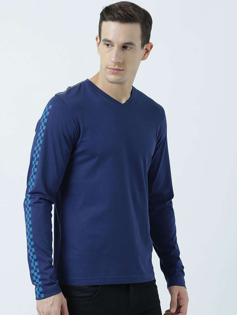 men v neck printed t-shirt - 19582157 -  Standard Image - 1