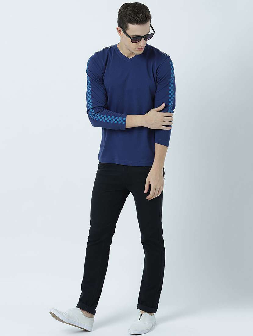 men v neck printed t-shirt - 19582157 -  Standard Image - 4