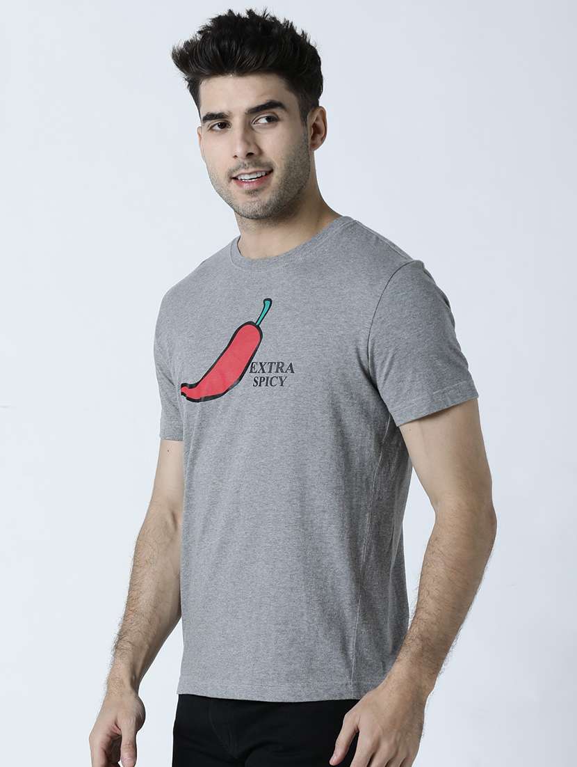 round neck printed regular t-shirt - 19582180 -  Standard Image - 1