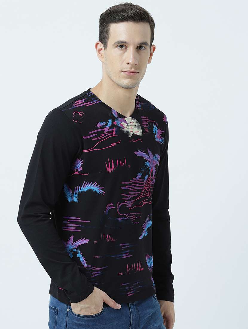 v neck printed t-shirt - 19582208 -  Standard Image - 1