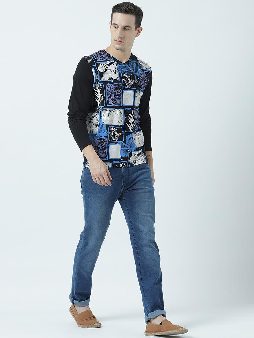 v neck printed regular t-shirt - 19582214 - Standard Image - 4