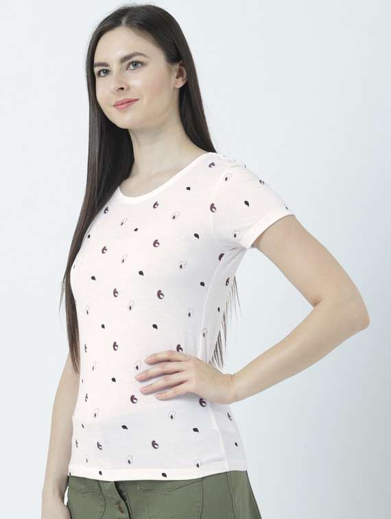 women's all over print round neck t-shirt - 19582749 -  Standard Image - 1