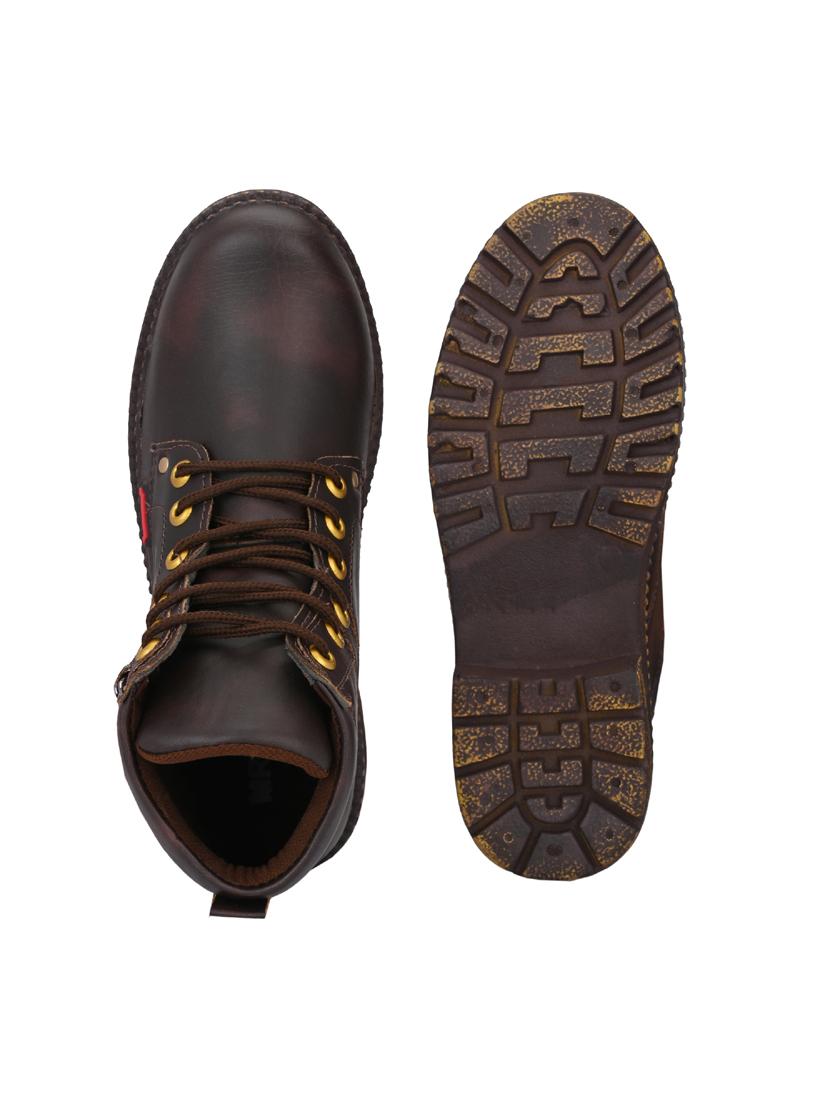 men brown high ankle boots - 19585163 - Standard Image - 4