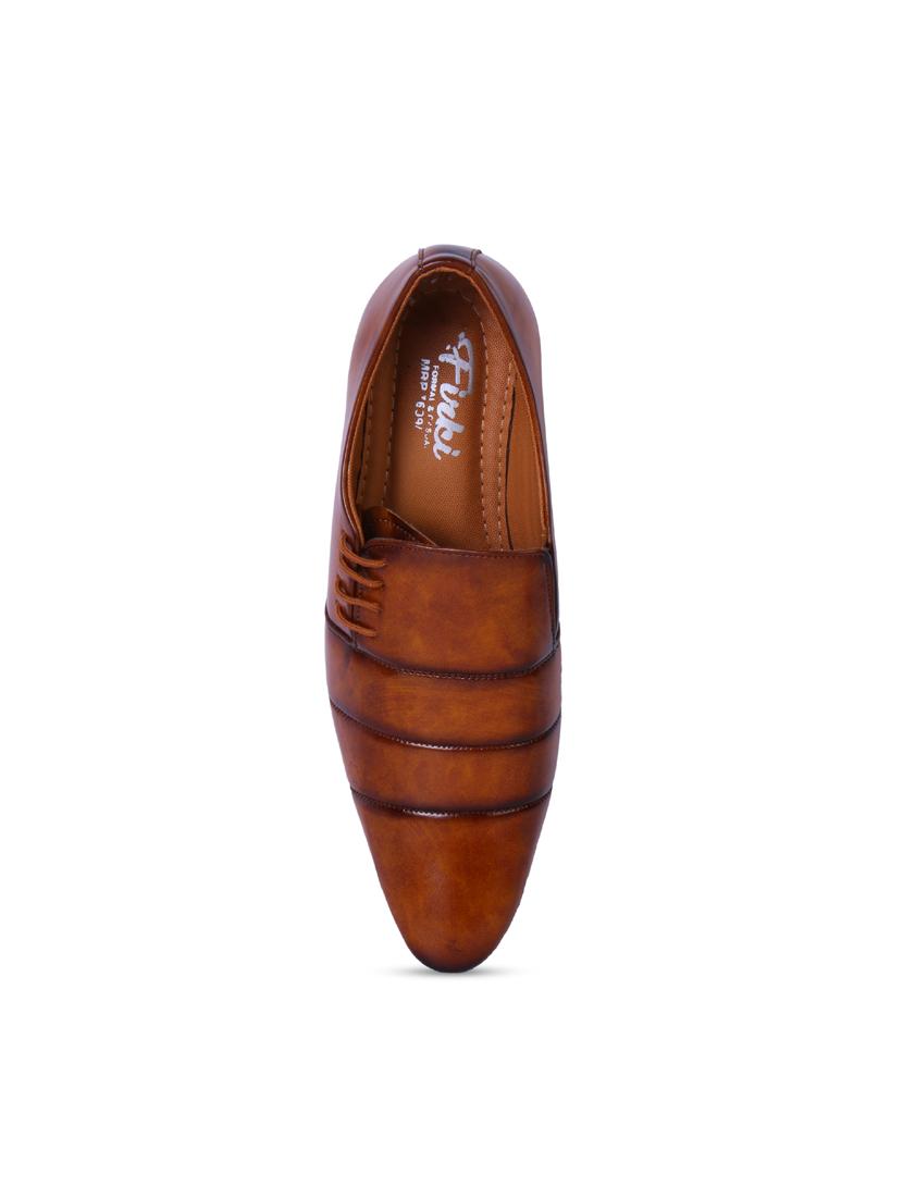 tan leather laceup derbies - 19585365 - Standard Image - 4