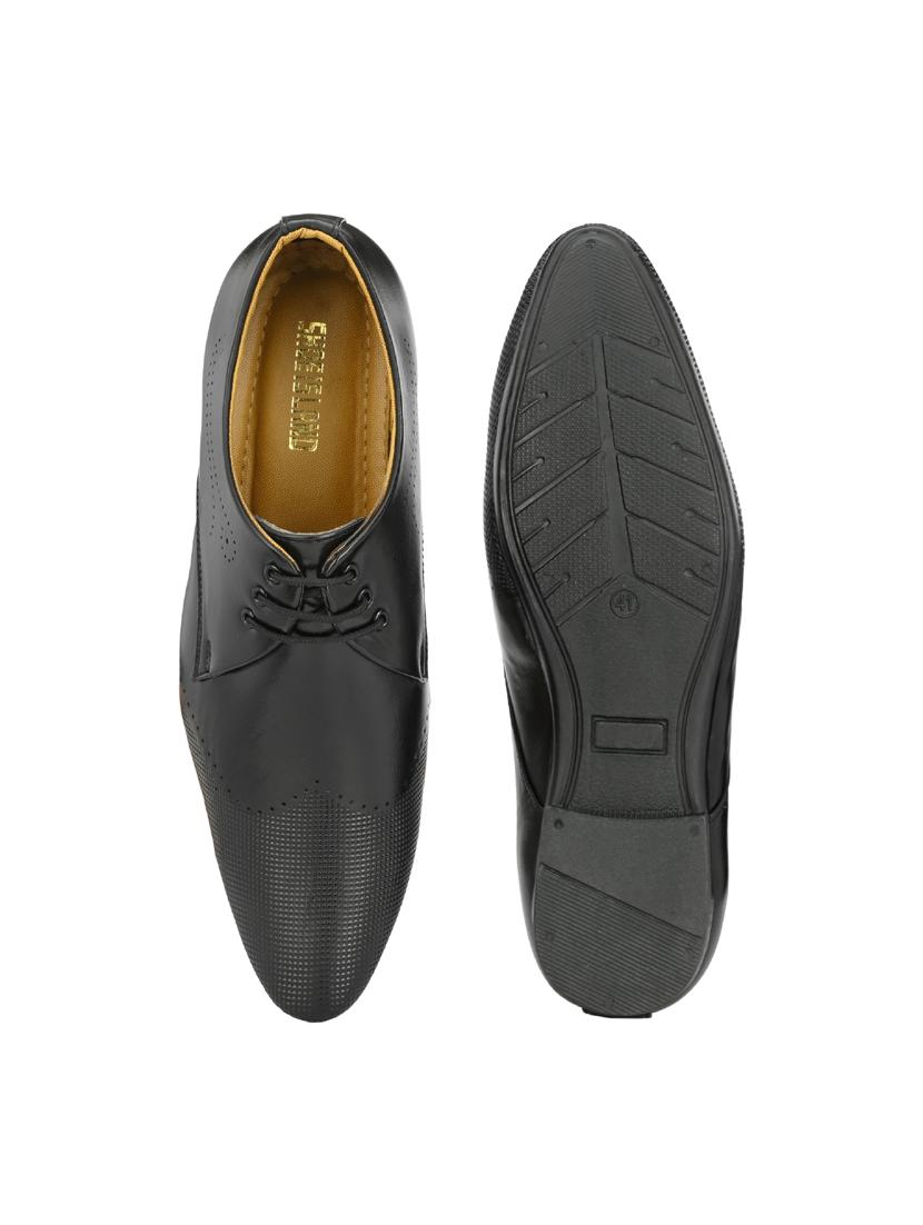 black leather laceup derbies - 19585374 - Standard Image - 4
