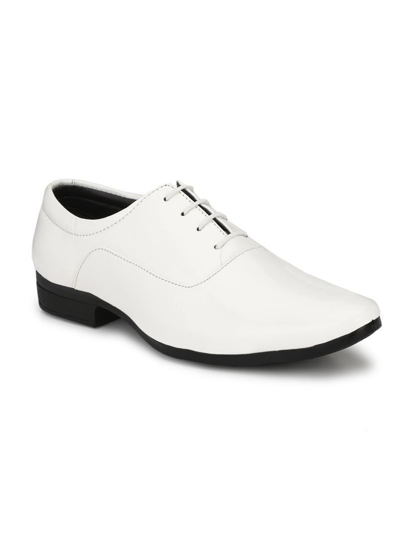 white patent leather laceup oxfords - 19585397 -  Zoom Image - 0