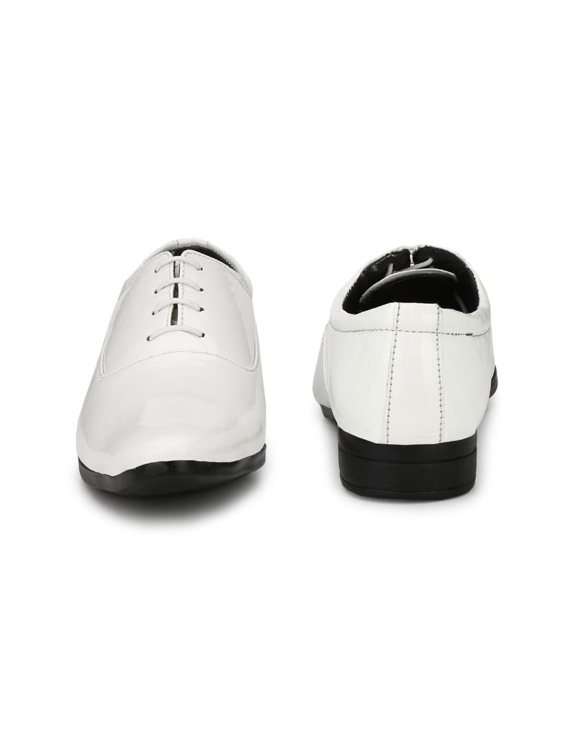 white patent leather laceup oxfords - 19585397 - Standard Image - 4