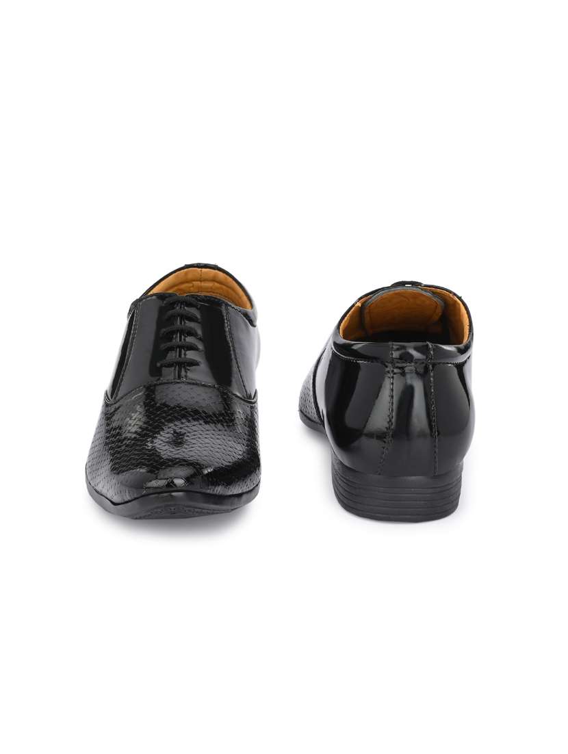 black patent leather laceup oxfords - 19585407 -  Standard Image - 4