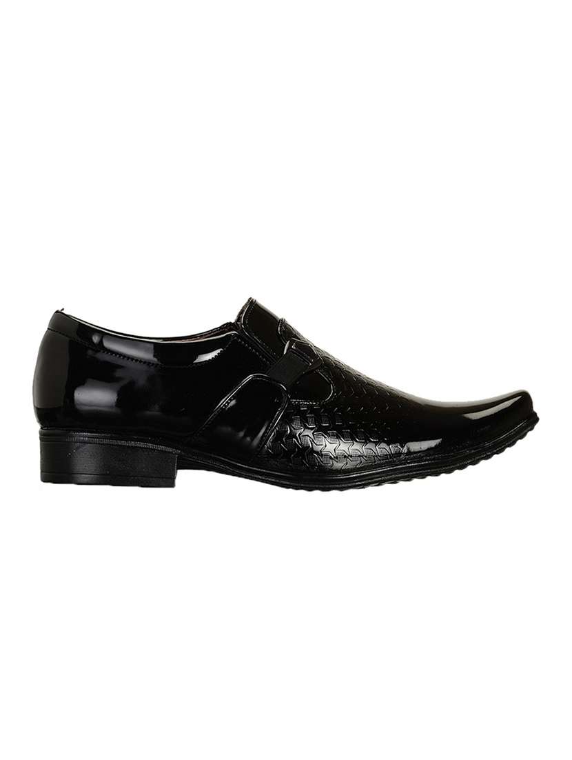 black patent leather slip on ons - 19585455 -  Standard Image - 1