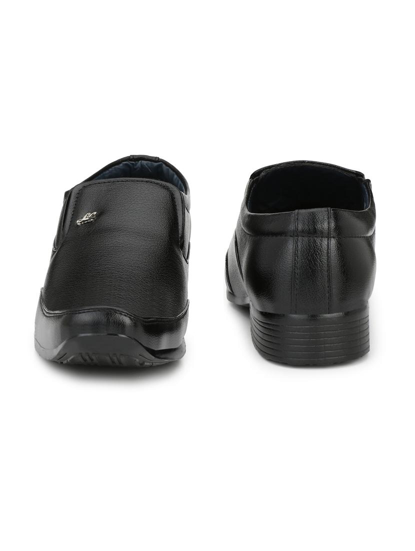black slip on formal shoes - 19585457 - Standard Image - 4