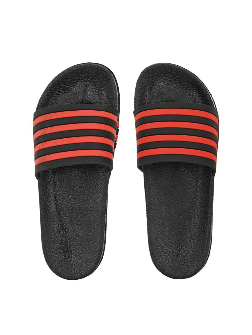 black pvc slip on flip flops - 19585552 - Standard Image - 4
