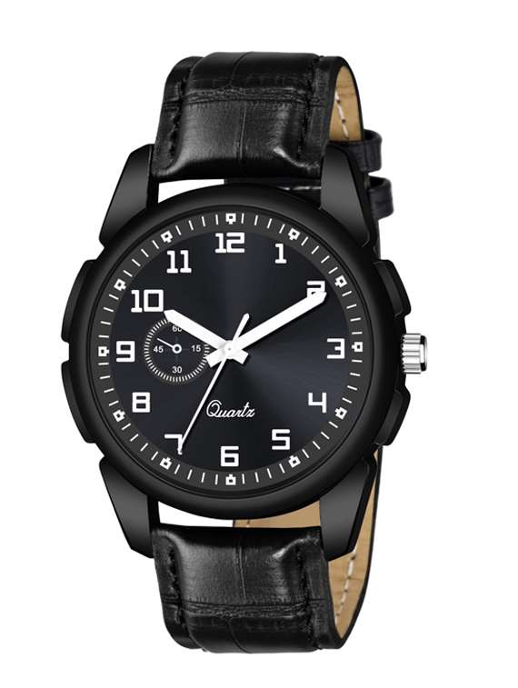 men's round shape analog watch 
