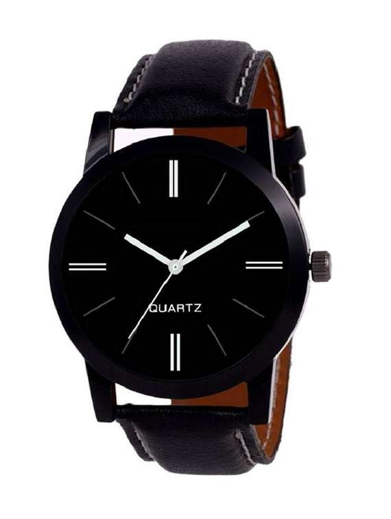 men's round shape analog watch 