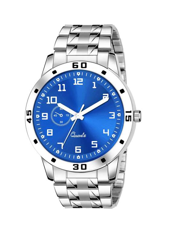 men's round shape analog watch 
