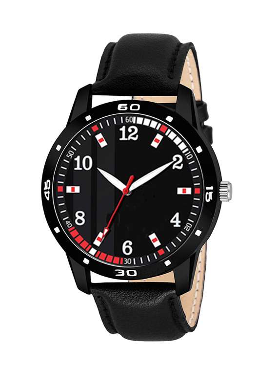 men's round shape analog watch 