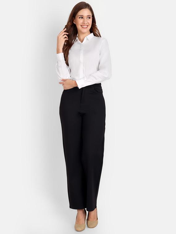 women solid regular shirt - 19586566 - Standard Image - 4