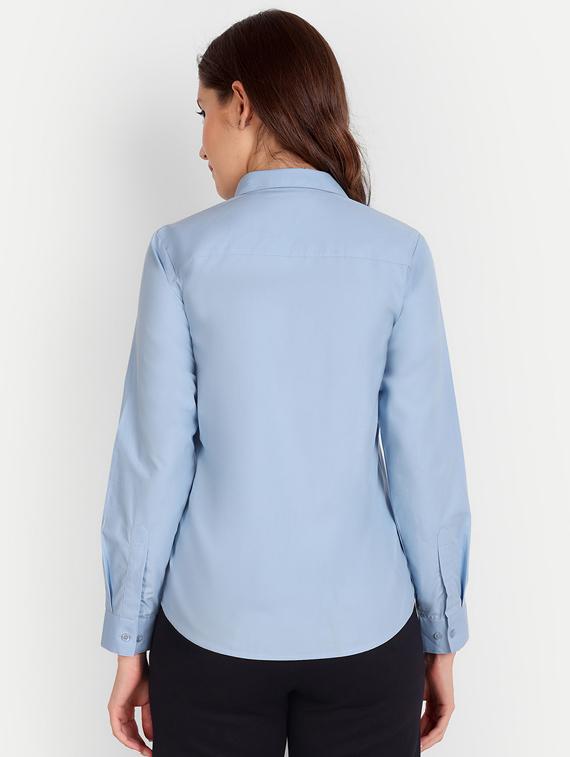 women solid regular shirt - 19586570 - Standard Image - 4