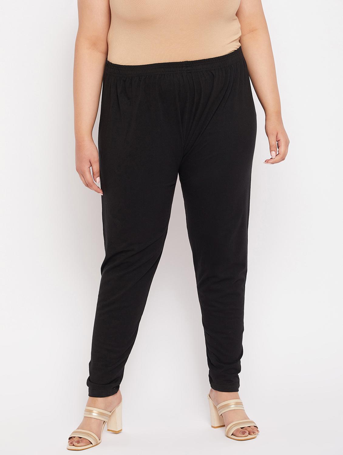 black cotton leggings - 19586647 - Zoom Image - 0