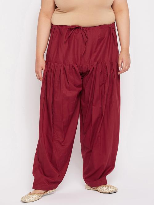 red cotton salwar salwars - 19586659 - Standard Image - 0