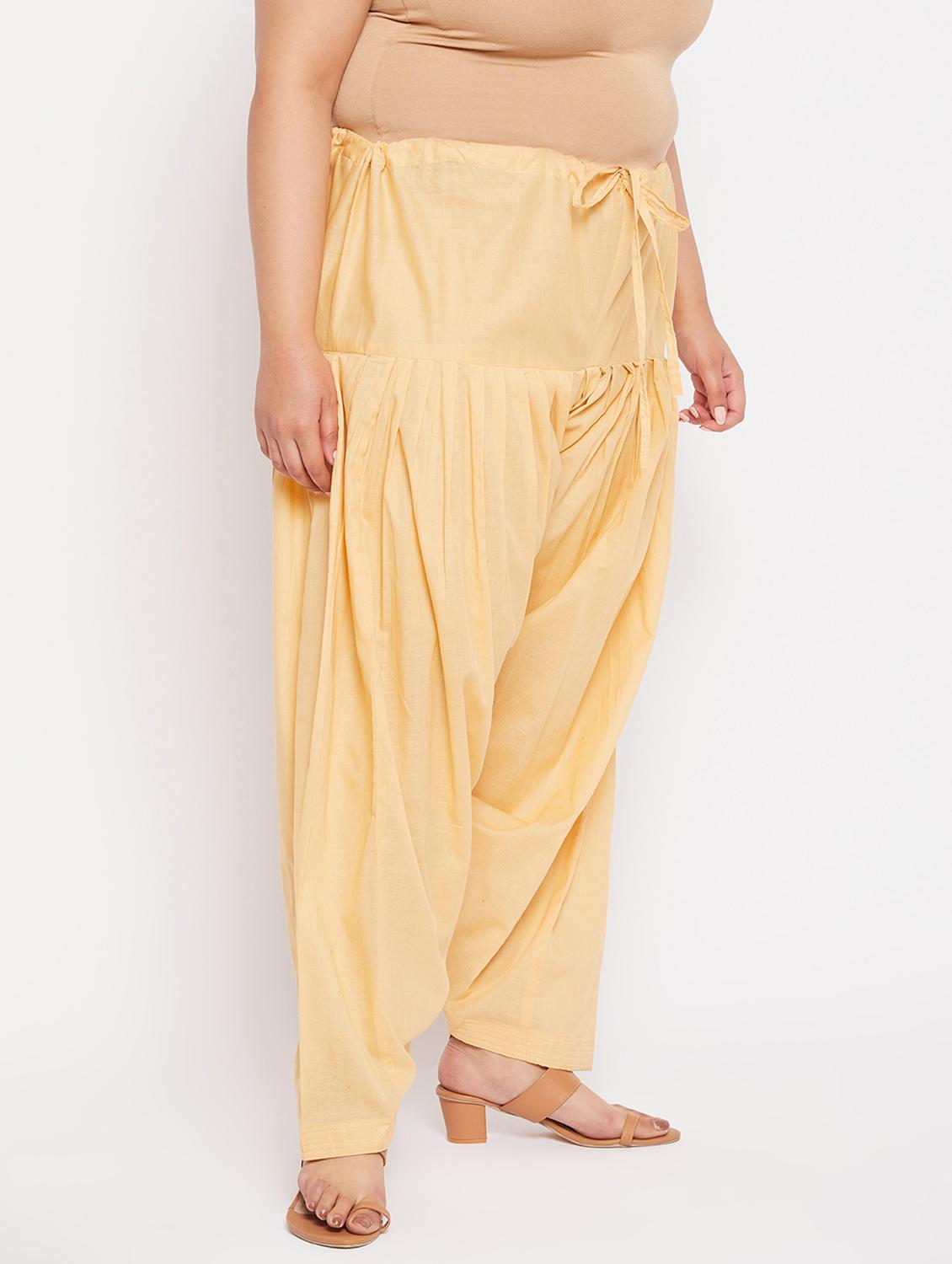 beige cotton salwar salwars - 19586669 - Standard Image - 1