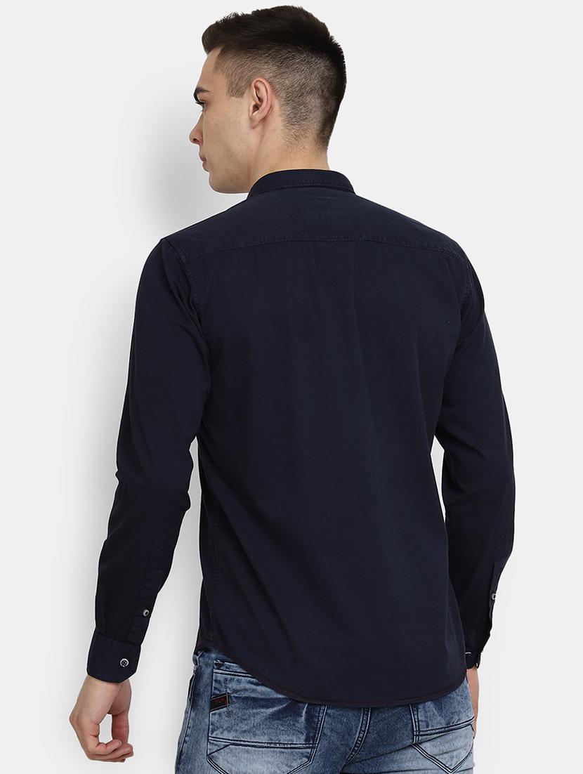 mens solid casual shirt - 19591179 - Standard Image - 1