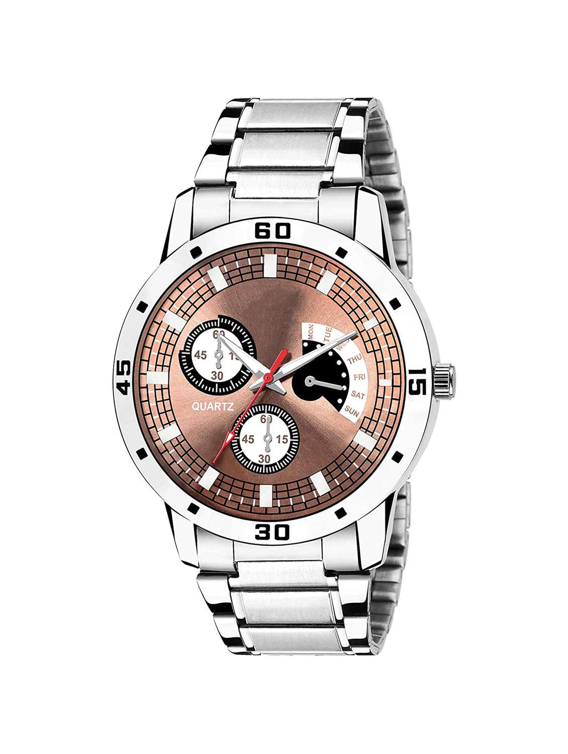 men's round shape analog watch 