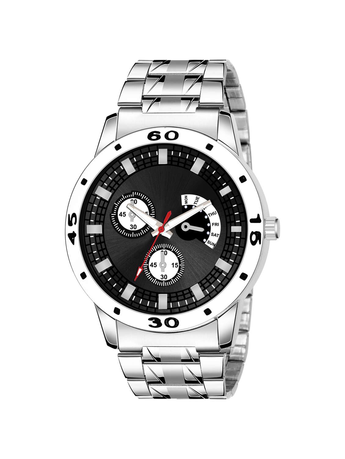 men's round shape analog watch 