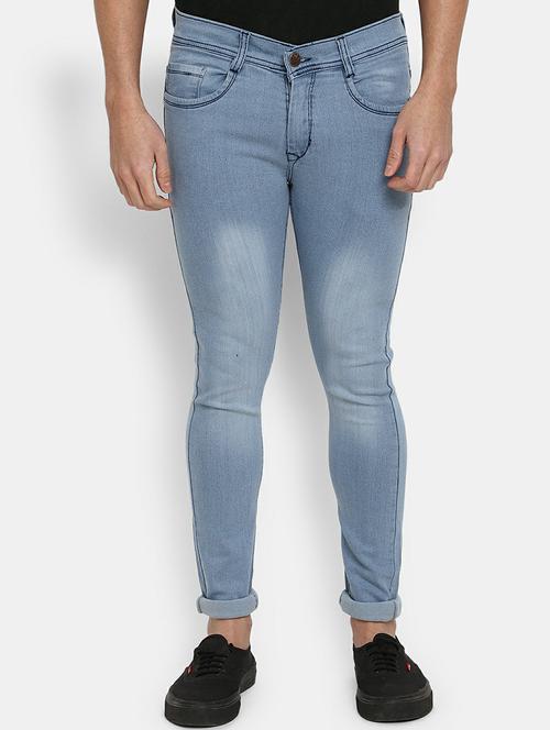 mens skinny fit plain jeans - 19596461 -  Standard Image - 0
