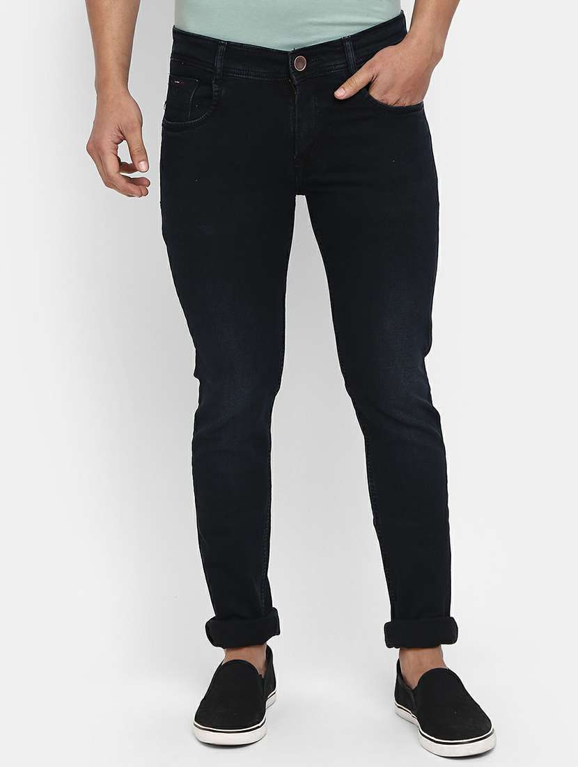 mens slim fit plain jeans