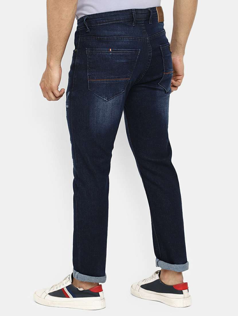 mens slim fit distressed jeans - 19596500 -  Standard Image - 1