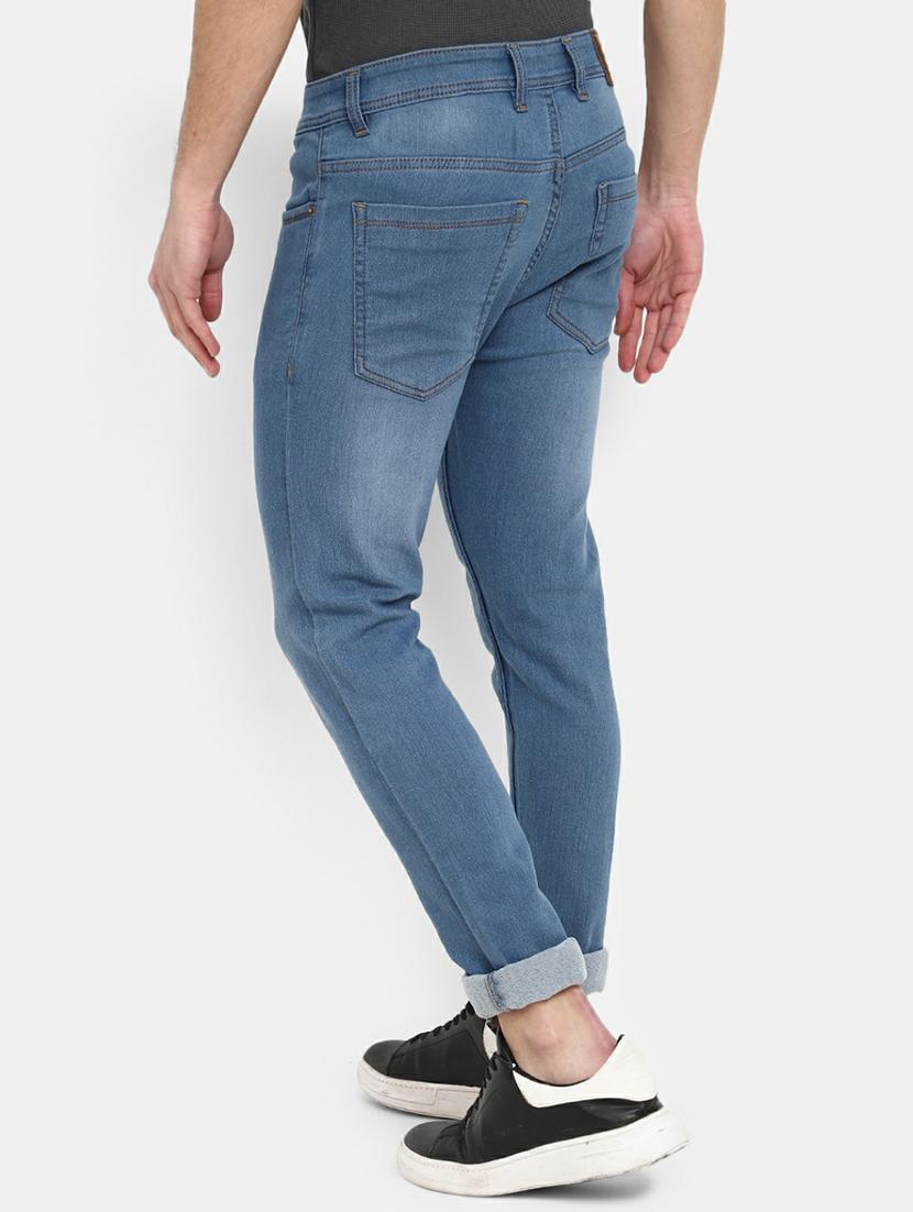 mens slim fit plain jeans - 19596505 - Standard Image - 1