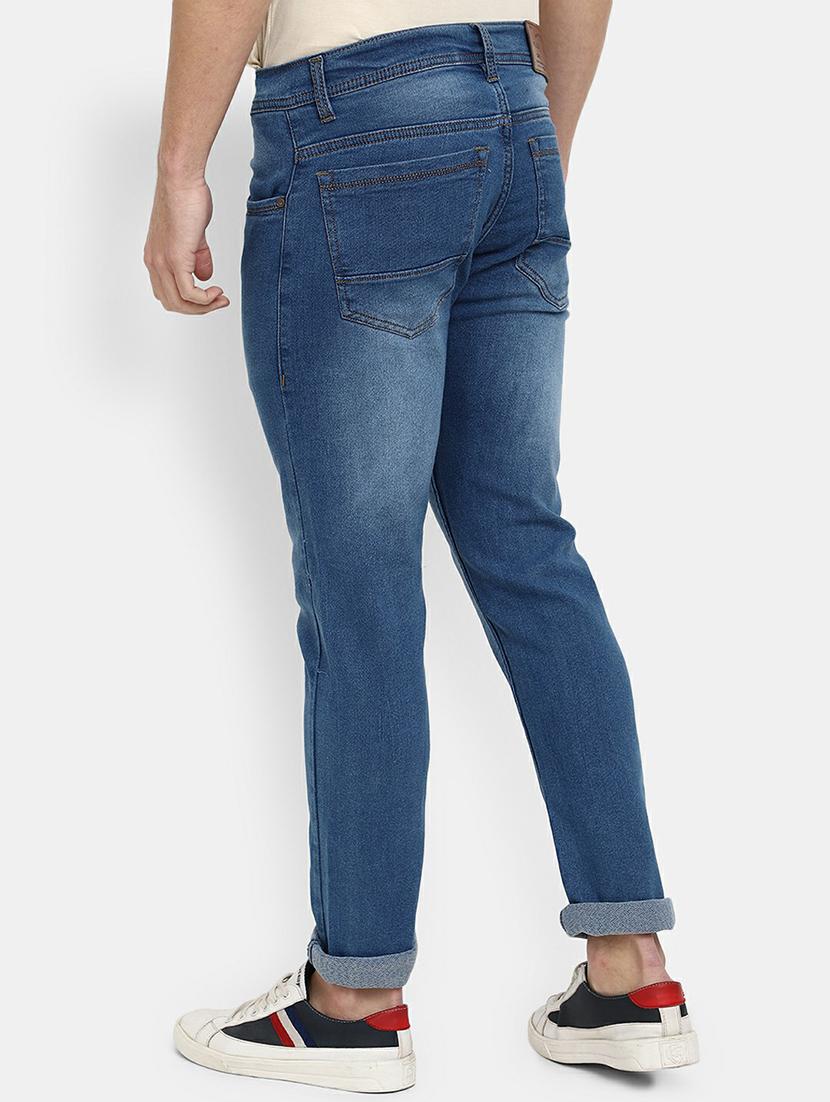mens slim fit plain jeans - 19596531 - Standard Image - 1
