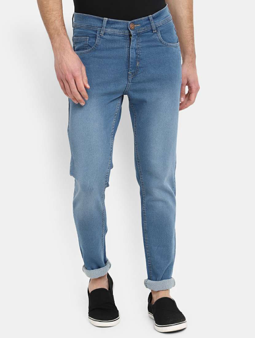 mens slim fit plain jeans