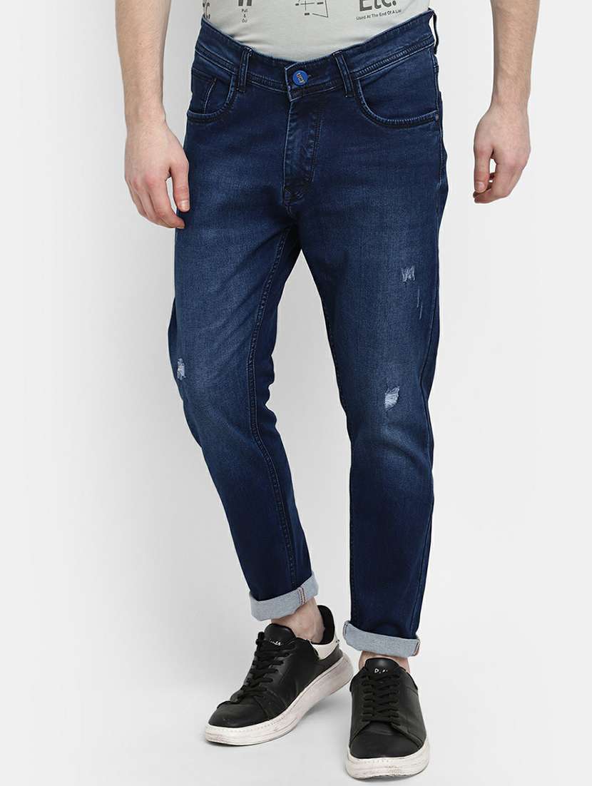 mens slim fit distressed jeans
