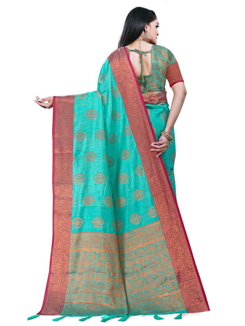 women's banarasi saree with blouse - 19596923 - Standard Image - 1