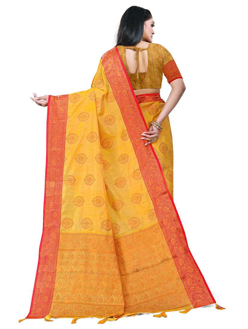 women's banarasi saree with blouse - 19596924 - Standard Image - 1