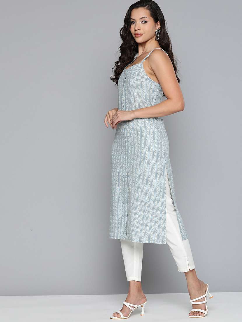 women's front slit kurta - 19598716 - Standard Image - 1