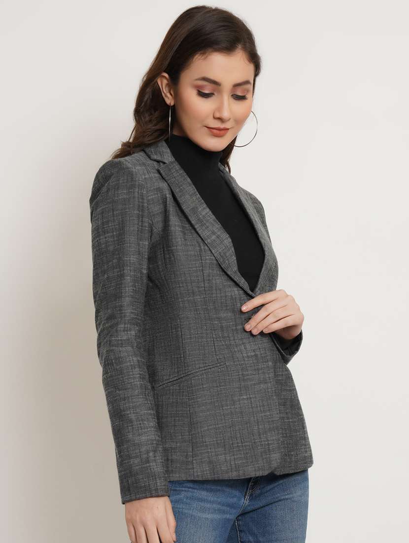 lapel neck casual blazer - 19598723 -  Standard Image - 1