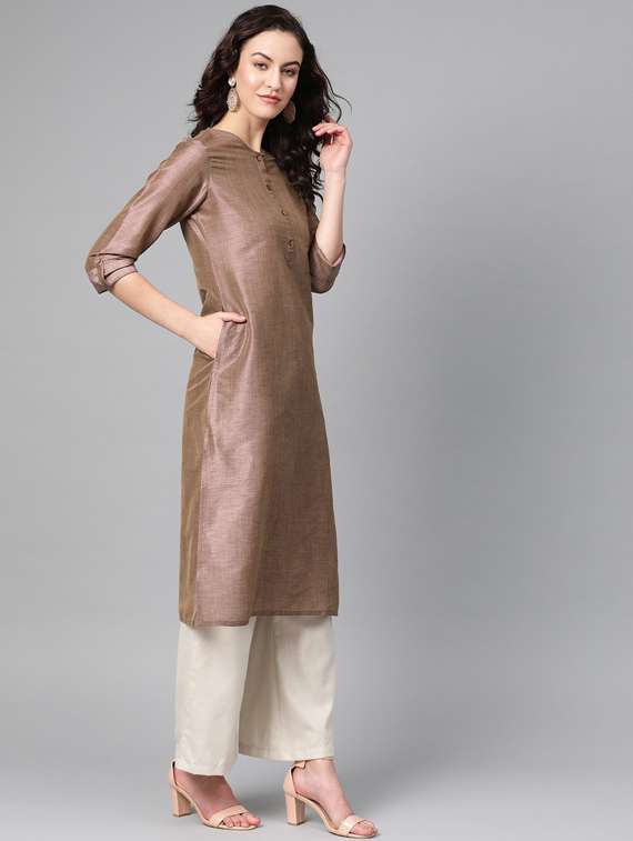 women's straight kurta - 19601181 - Standard Image - 1