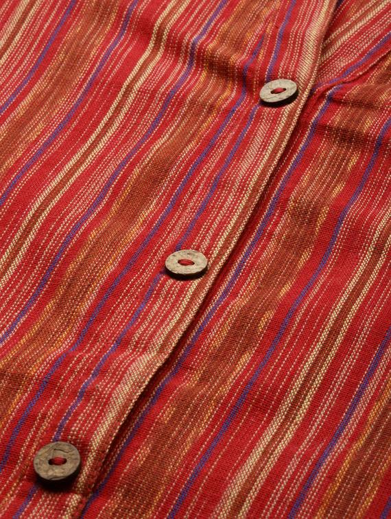mandarin collar straight kurta - 19601199 - Standard Image - 4