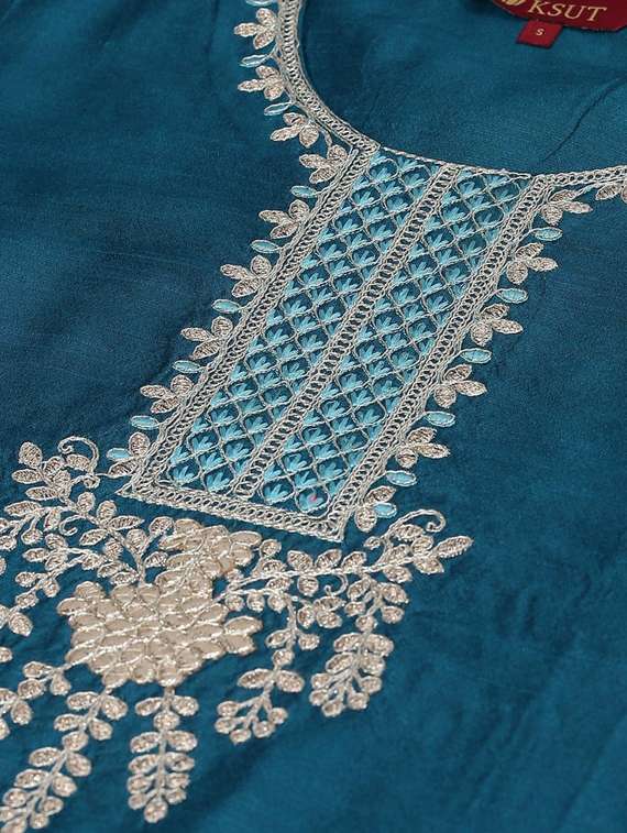 round neck kurta pant set - 19601253 - Standard Image - 4