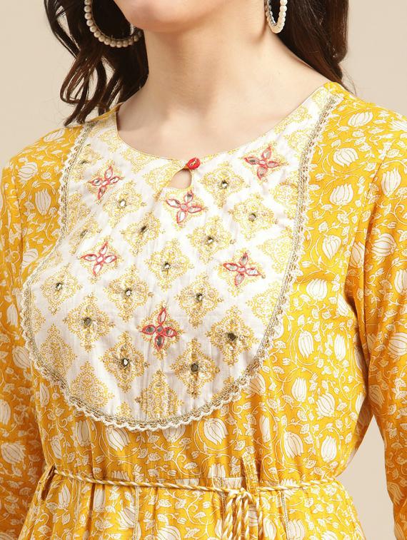 key hole neck kurta pant set - 19601288 - Standard Image - 4