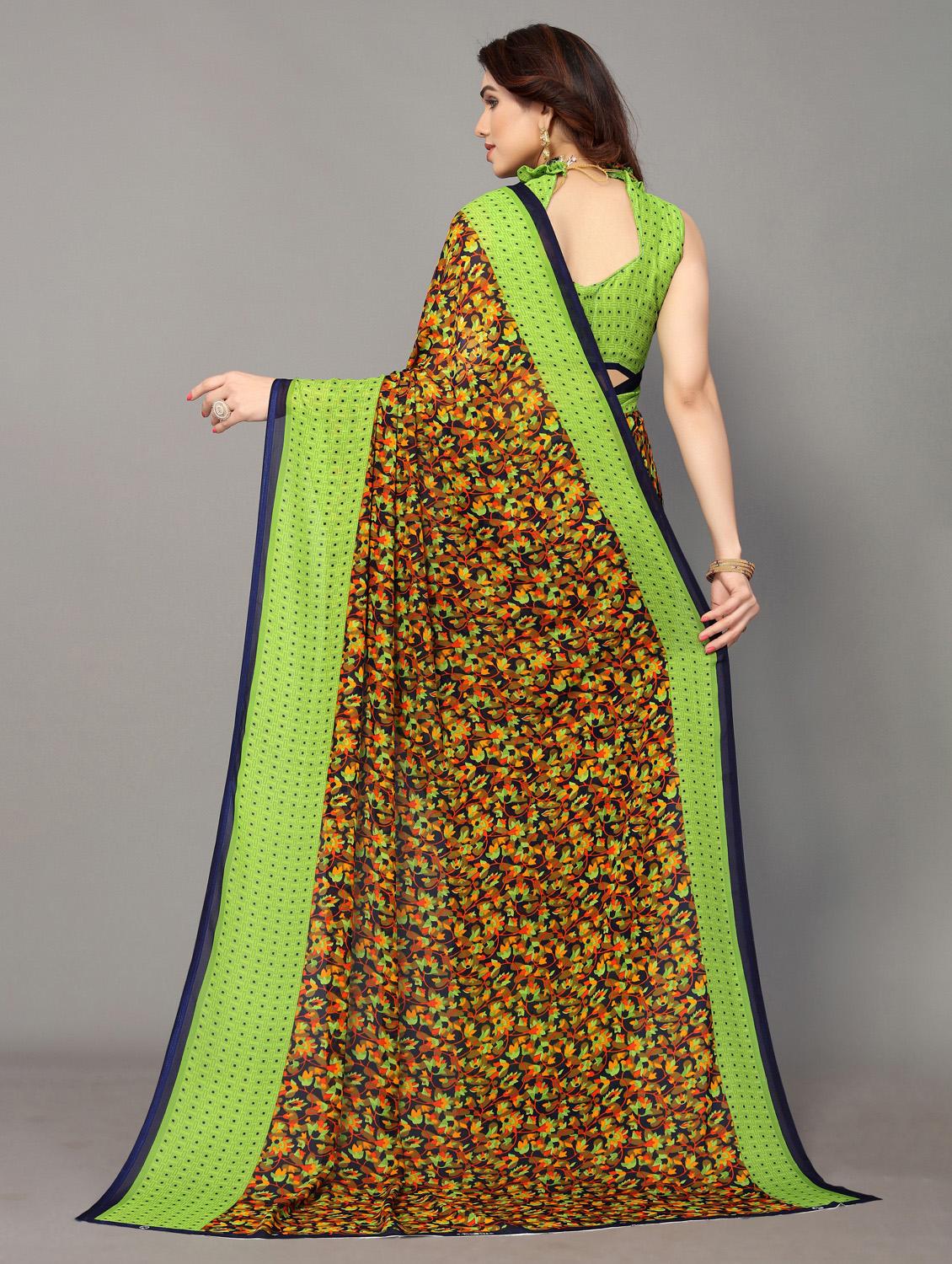 georgette woven saree with blouse - 19602870 - Standard Image - 1