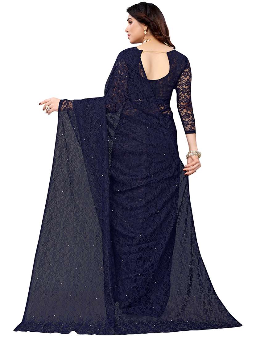 net bollywood saree with blouse - 19602950 -  Standard Image - 1