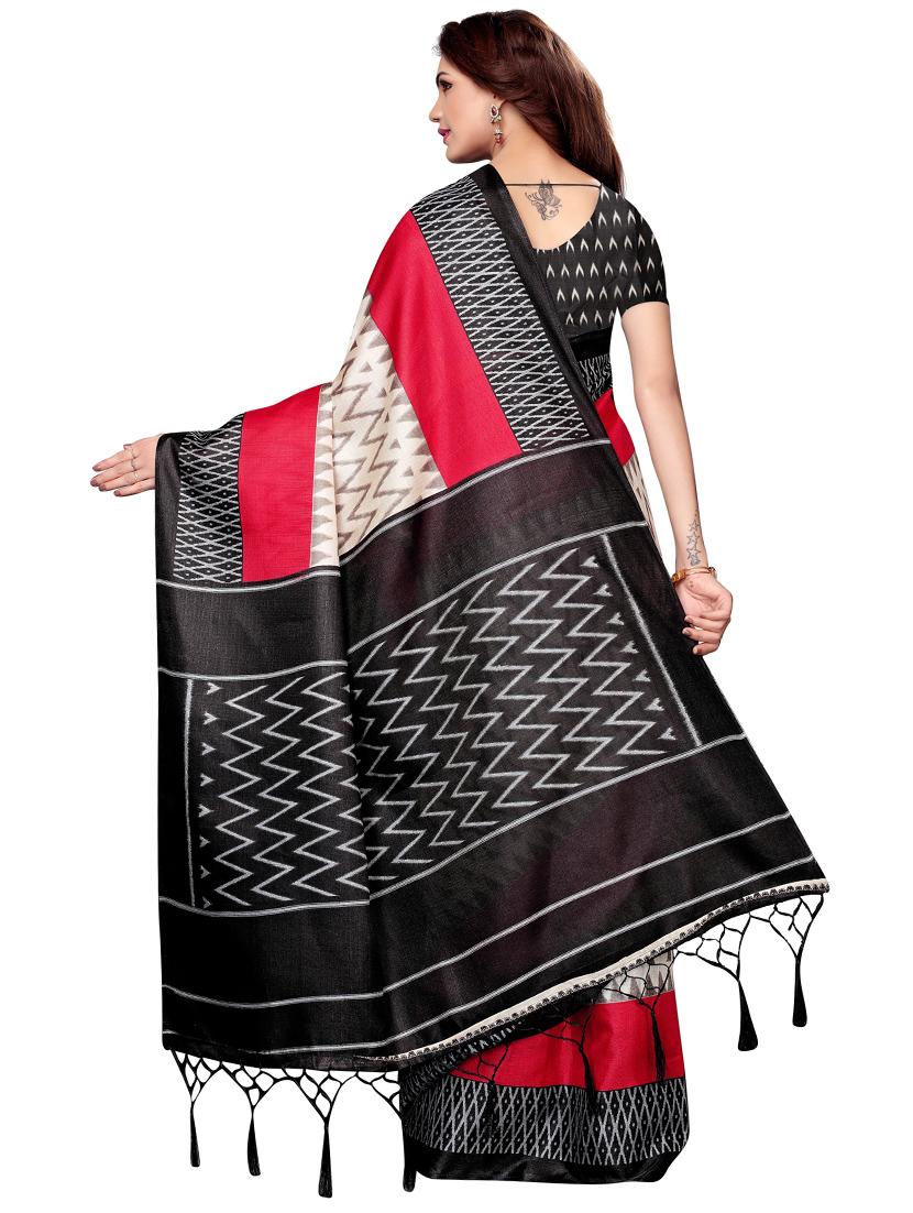 multi colored printed saree with blouse - 19603050 - Standard Image - 1