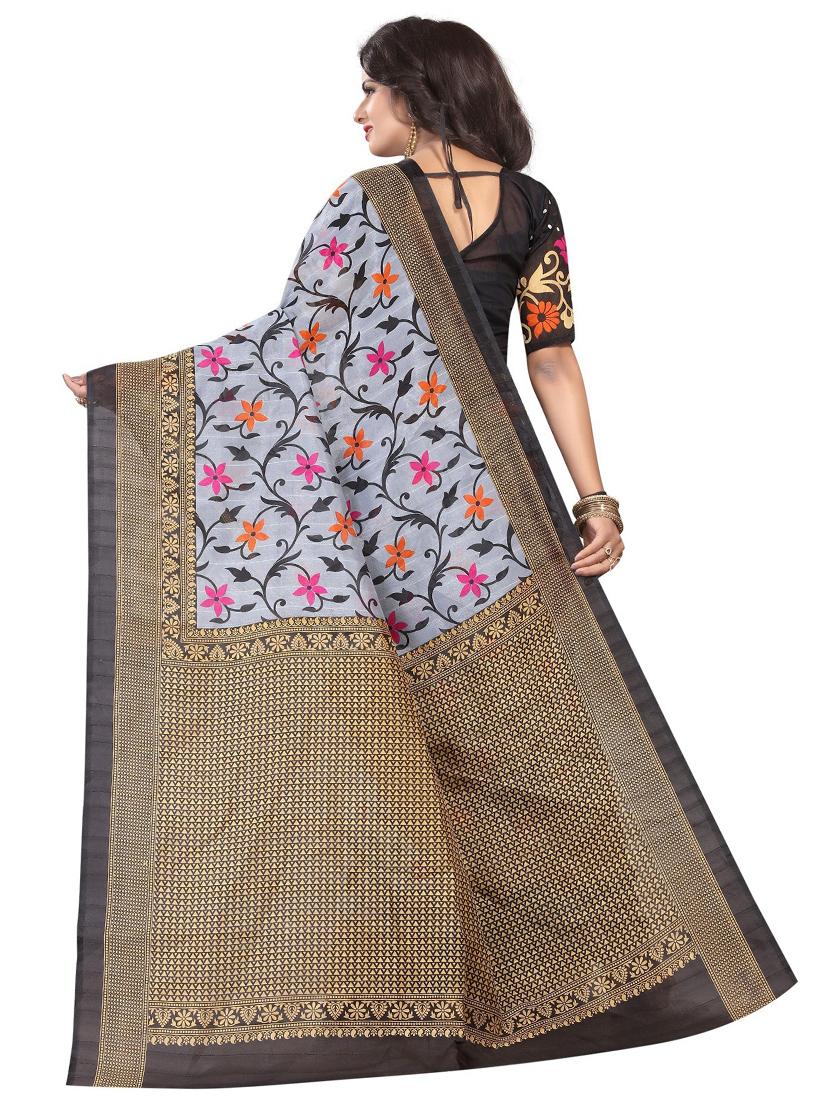 ditsy floral bhagalpuri saree with blouse - 19603147 -  Standard Image - 1